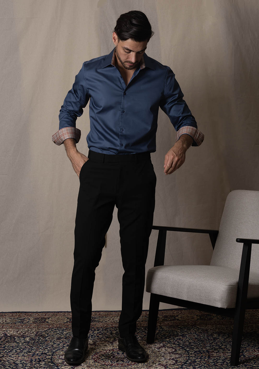 Oxford with Tartan Checks